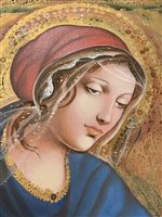 Quadro Floriddia Gioielli in Tessuto MADONNA OLIO SU TELA - MADONNA OLIO SU TELA